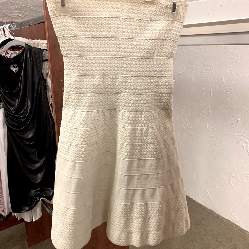 White Sleeveless Mini Dress